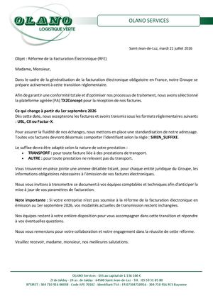 Courrier Frs Facturation éLectronique
