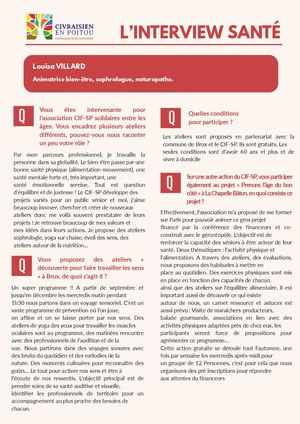ITW santé CIF-FP