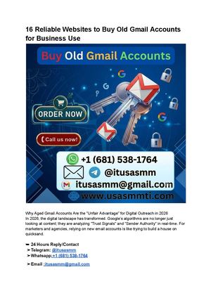 16 Reliable Websites To Buy Old Gmail Accounts For Business Use