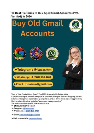 16 Best Platforms To Buy Aged Gmail Accounts (Pva Verified) In 2026