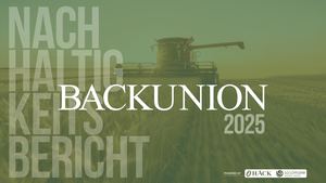Backunion Nachhaltigskeitsbericht 2025