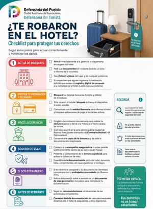 ¿Te robaron en el hotel?