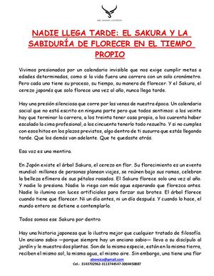Nadie Llega Tarde
