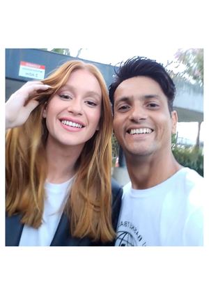 Romero Silva e Marina Ruy Barbosa na Globo