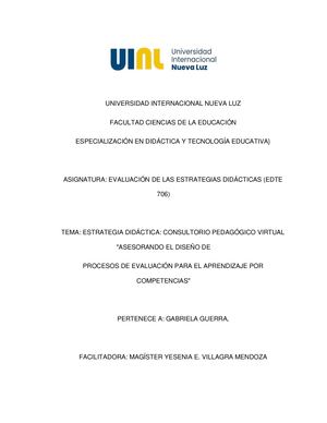 Universidad Internacional Nueva Luz Consultorio