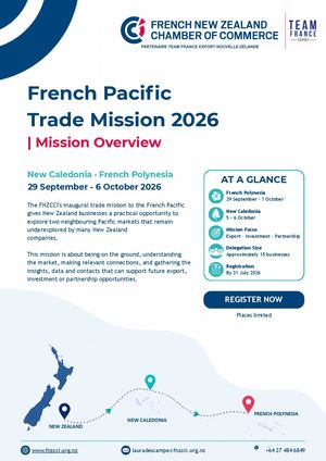 2026 Outbound Delegation To The French Pacific - Mission Overview