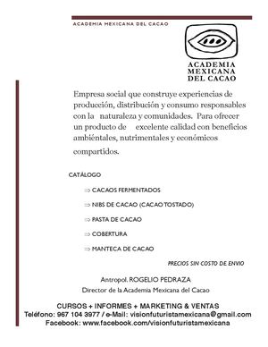 Academia Mexicana Del Cacao Presentacion 02