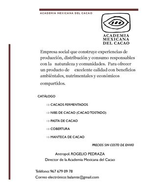 Academia Mexicana Del Cacao Presentacion 06