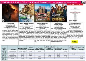 Programme du 22 au 28 Juillet 2026