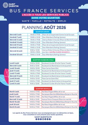 Planning Aout 2026