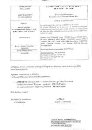 23042026 32 Approbation Budget Station Service