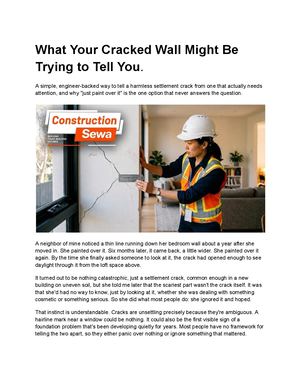 What Your Cracked Wall Might Be Trying To Tell You
