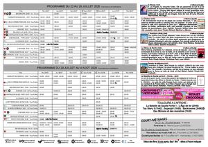Programme du cinéma Le Travelling du 22 juillet au 4 août 2026