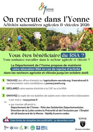 Rsa Vendanges 2026