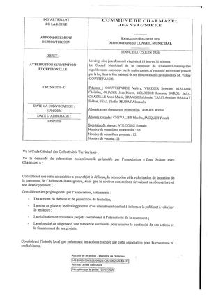 25062026 43 Subvention Exceptionnelle
