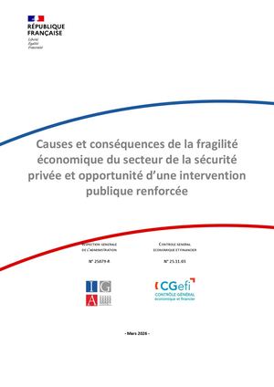 2026 Modèle économique de la sécurité Privée