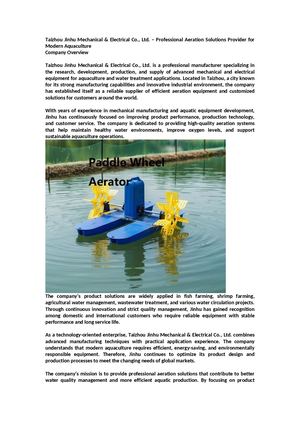 Paddle Wheel Aerator Water Cooling1