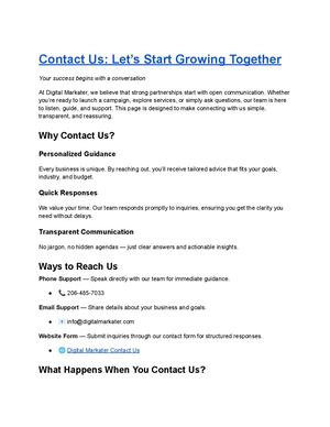 Contact Us Lets Start Growing Together