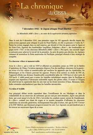 7 Décembre 1941 Zero Sur Pearl Harbor