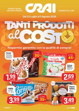 Volantino CRAI Ama Superette e Cuor Sud dal dal 23 luglio al 5 agosto