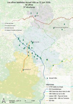 Cartographie Labelisé Accueil Vélo PETR V3G