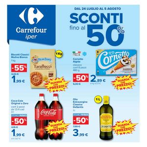Volantino Carrefour Iper Dal 24 Luglio Al 05 Agosto 2026