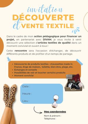 Invitation Vente En Réunion Textile