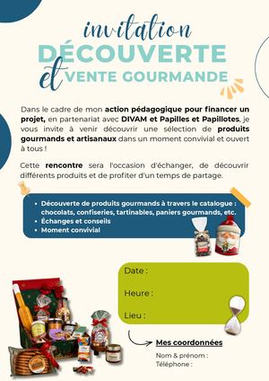 Invitation Vente En Réunion Gourmand