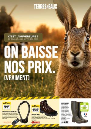 CATALOGUE OUVERTURE CHASSE T&E AOÛT 2026