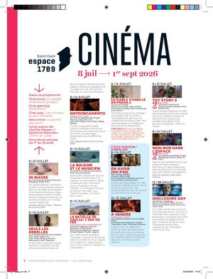 Cinéma juillet août 2026