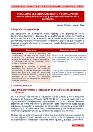 Resuelve Problemas De Forma, Movimiento Y Localización