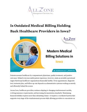 Is Outdated Medical Billing Holding Back Healthcare Providers in Iowa?