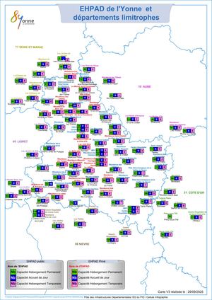 Carte EHPAD 89