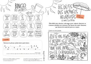 Les défis des vacances heureuse