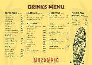 Nonalcoholic Menu 2026