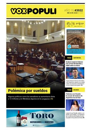 Tapa Vox Miércoles 22 07 2026
