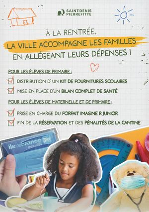 À la rentrée, la Ville accompagne les familles en allégeant leurs dépenses !