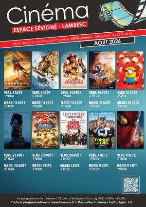 Cinéma Août 2026