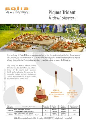 Fiche Produit Solia Trident Vo11208 V011212