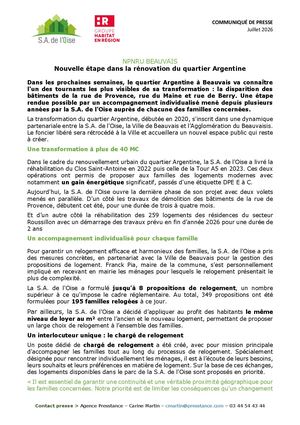 CP - Beauvais Argentine Juillet 2026
