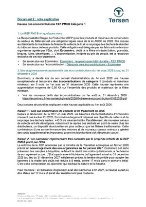 Tersen ÉVolution éCocontrib Rep Pmcb Note Explicative