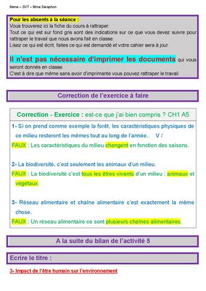 6 Ch1 A6 Cours (Impact Humain)