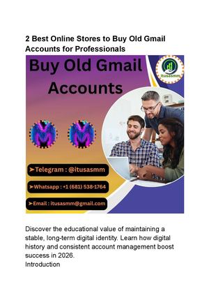2 Best Online Stores To Buy Old Gmail Accounts For Professionals