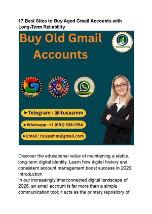 17 Best Sites To Buy Aged Gmail Accounts With Long Term Reliability