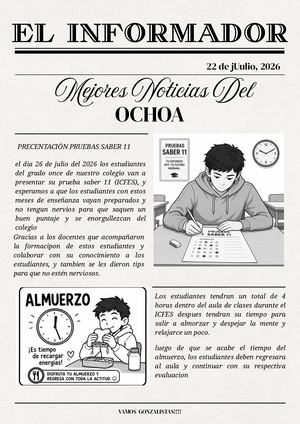 Documento A4 Periódico San Valentín Moderno Blanco Y Negro