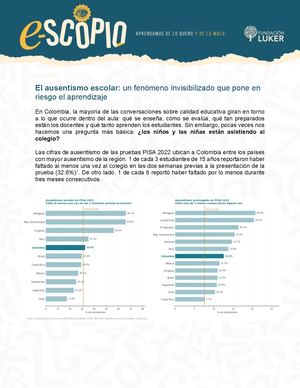 Ausentismo Escolar, Otro Desafío En Manizales