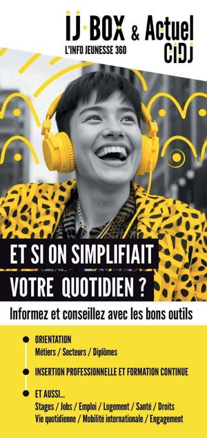Dépliant IJ BOX et ACTUEL-CIDJ 2026-2027