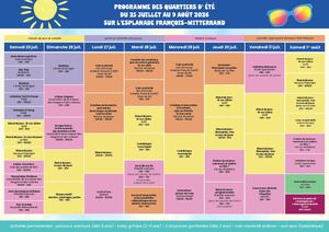 Planning Quartiers Été
