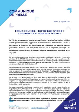 CP VDN Précision permis de louer