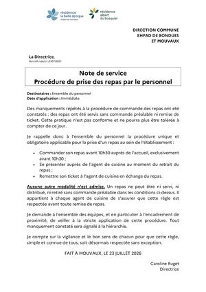 Compte rendu du Conseil de la vie sociale du 10 juillet 2026